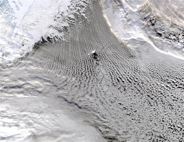 NASA research plane in the arctic