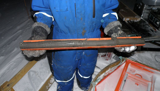 Permafrost core