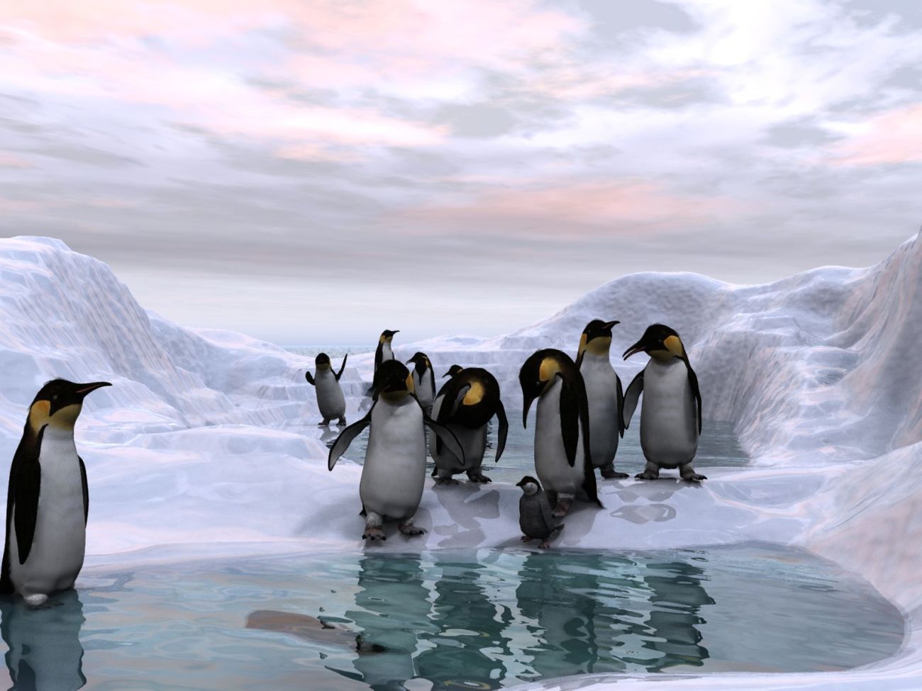 Antarctic dawn