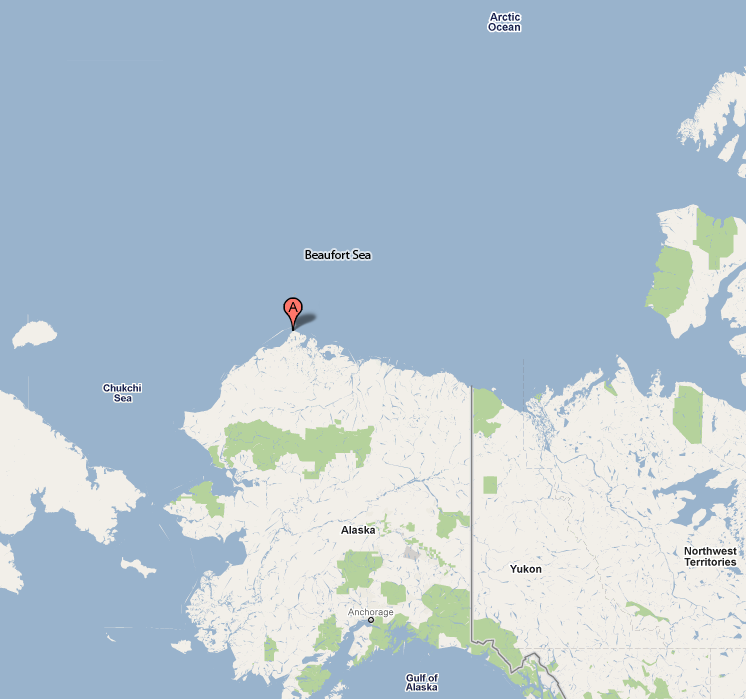Barrow on the map